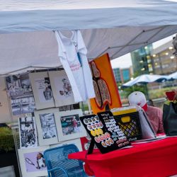 After Glow Market Rotary Vendor selling art